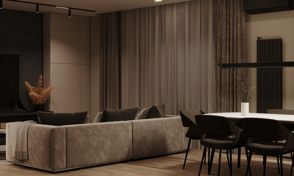 Интерьер квартиры 87м2 в поселке парке Весна