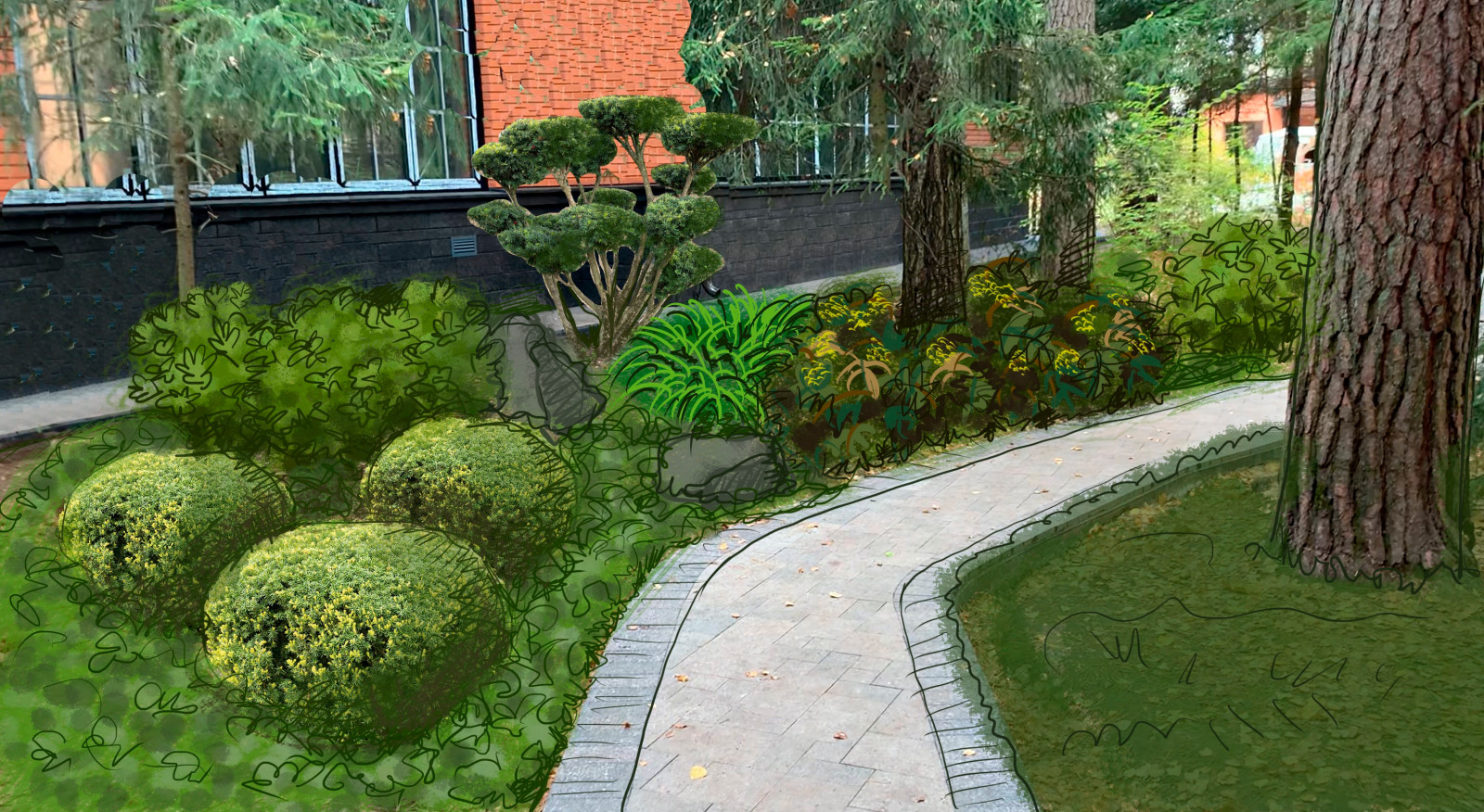 Таймлайн: 9 месяцев на реновацию сада 45 соток в английском стиле