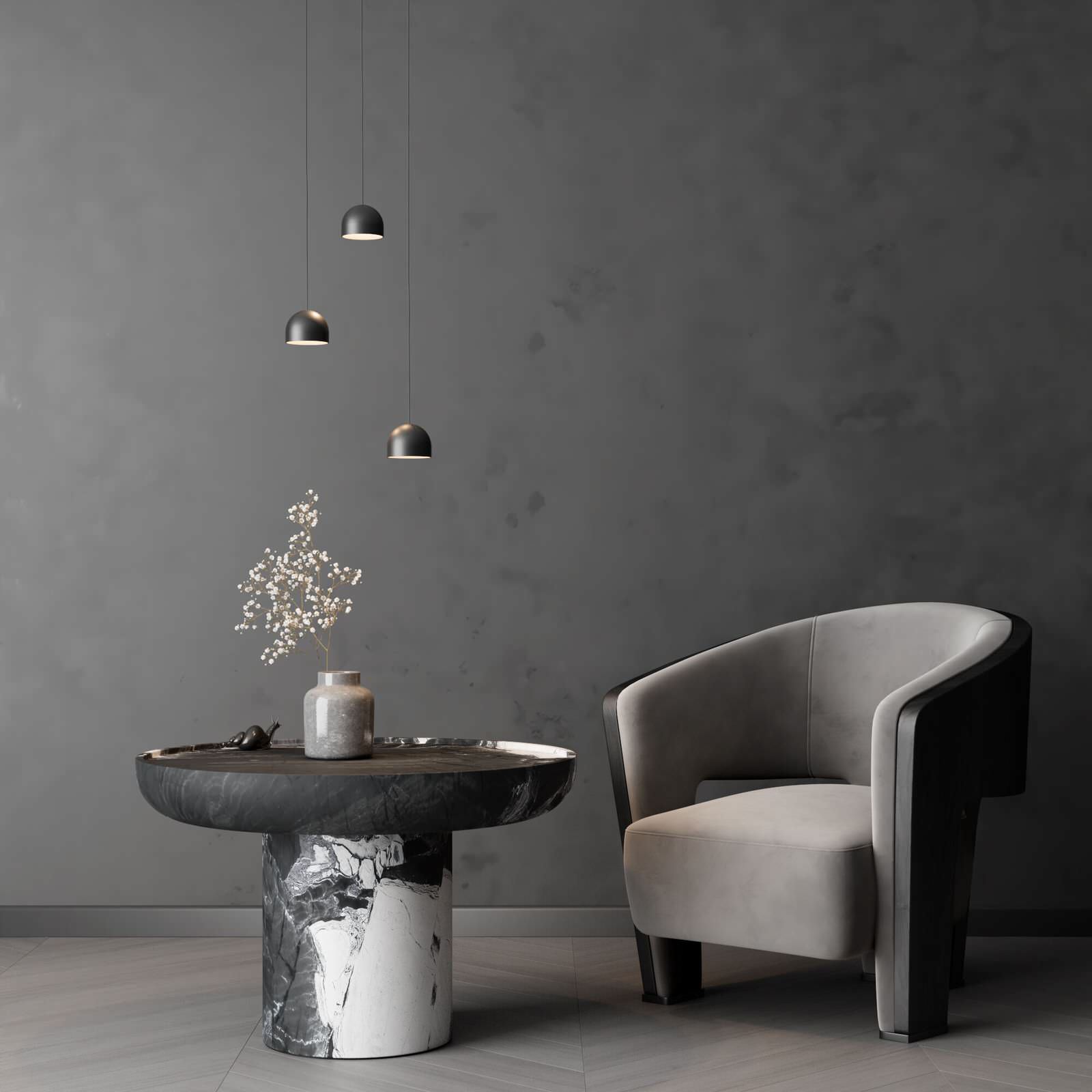 Подвесной светодиодный светильник Uno 8W 4000K графит