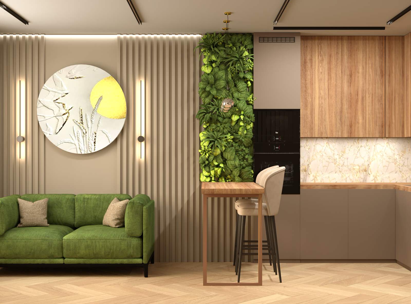 Обложка проекта: Дизайн проект квартиры в ЖК "Сердце Столицы"