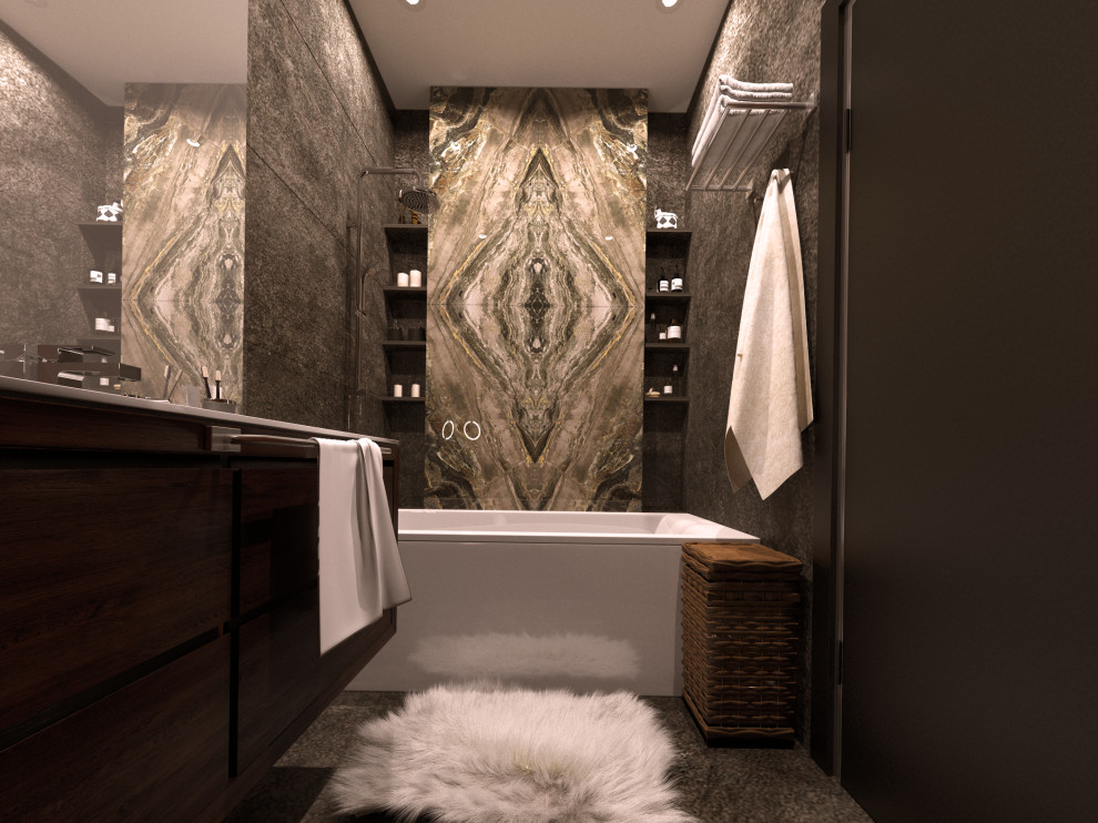 Обложка проекта: Ванная комната "Ближе к природе"