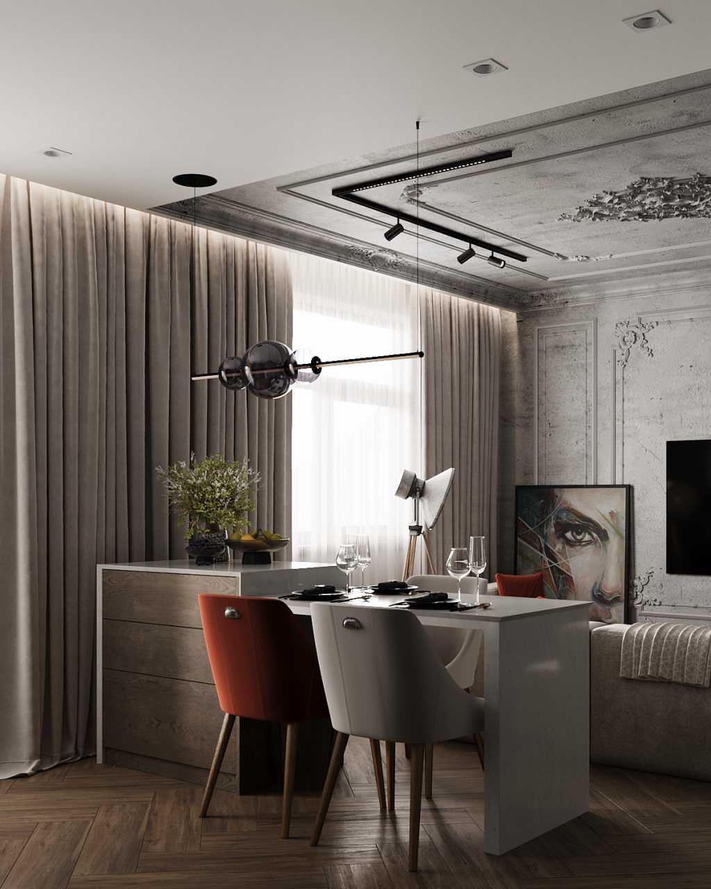 Дизайн-проект квартиры 67 кв.м