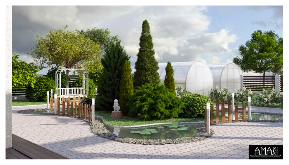 Загородный дом в стиле постмодернизма