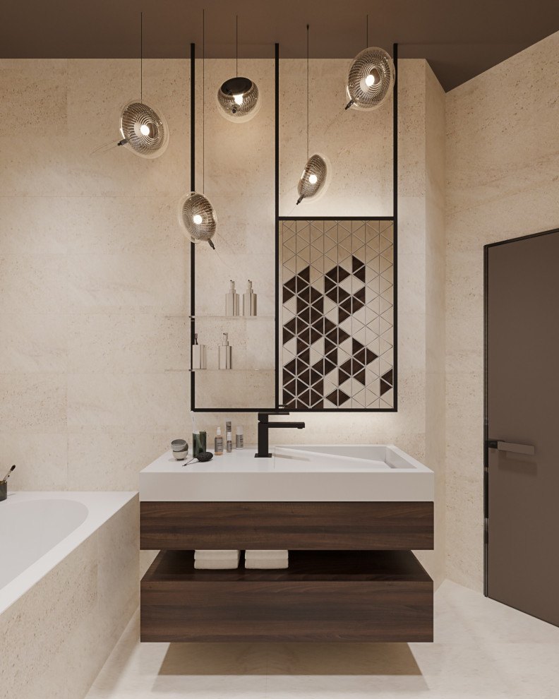 Студия в современном стиле в колониальных тонах