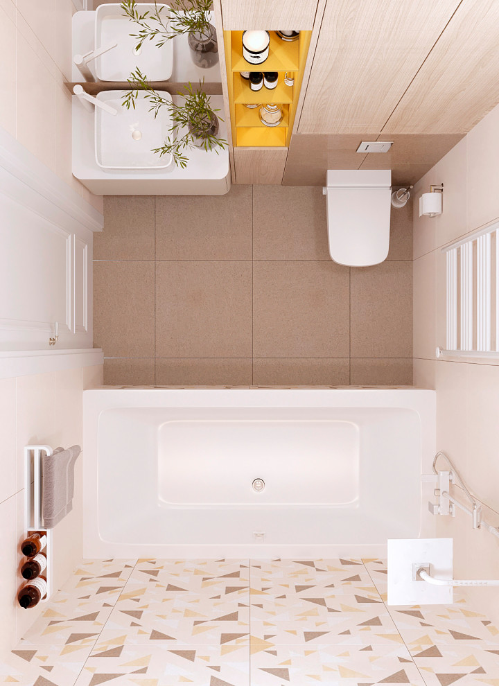 Дизайн четырёхкомнатной квартиры 116 кв.м в ЖК Символ