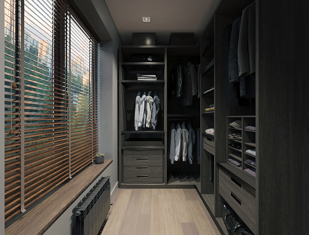 квартира в темных тонах