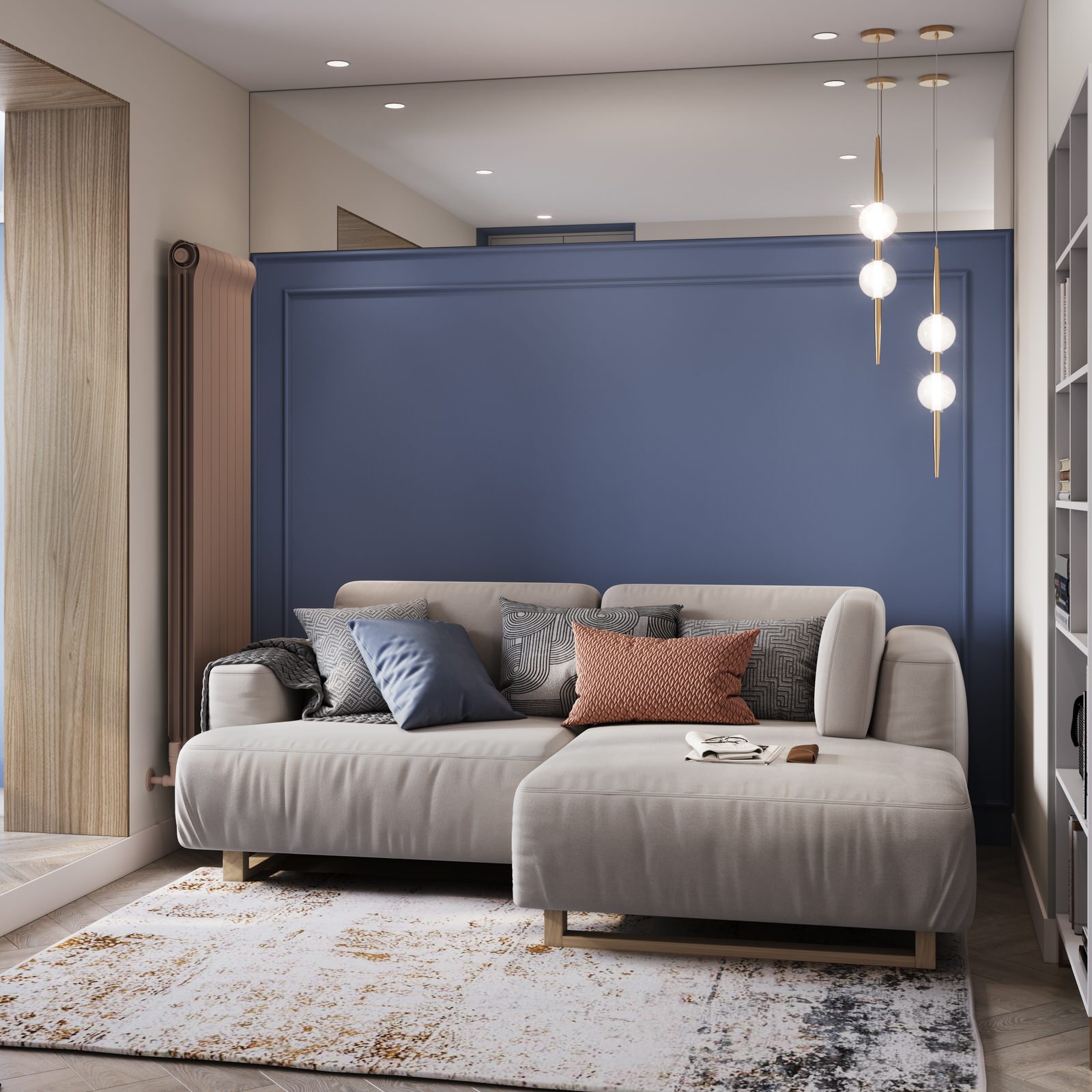 проект "Элегантные ассоциации на 63 м2"