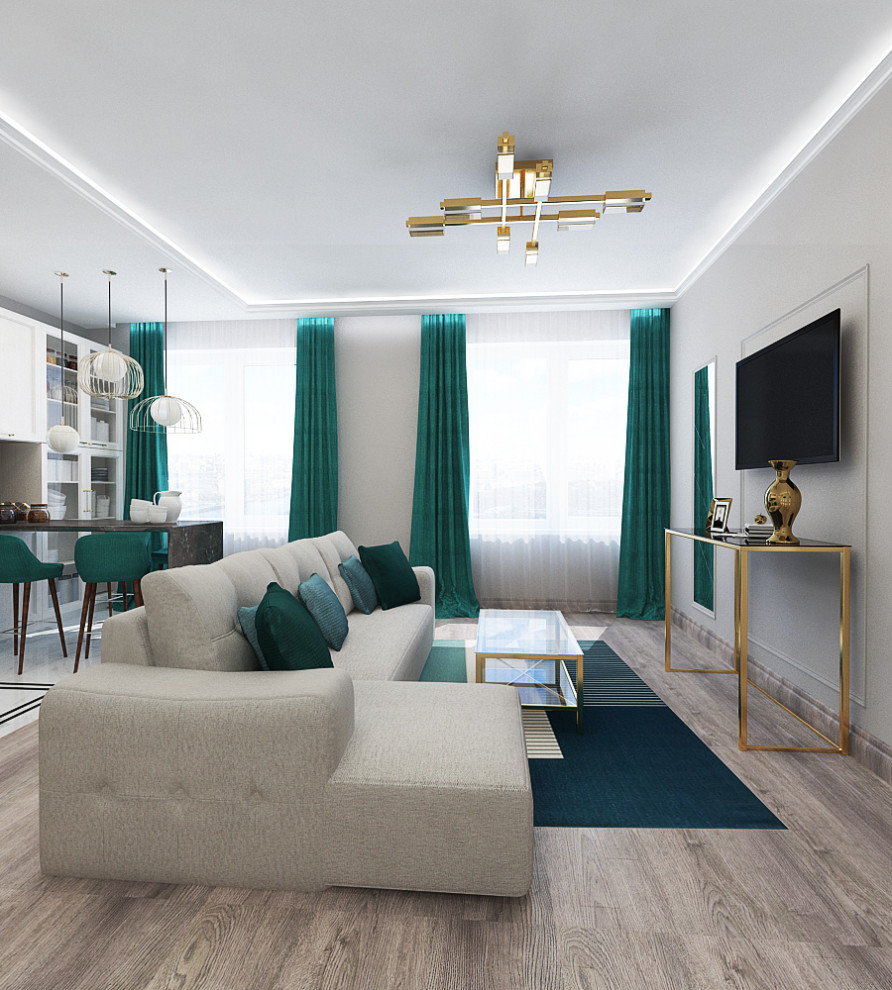 Интерьер квартиры 87 м2 в ЖК Домашний