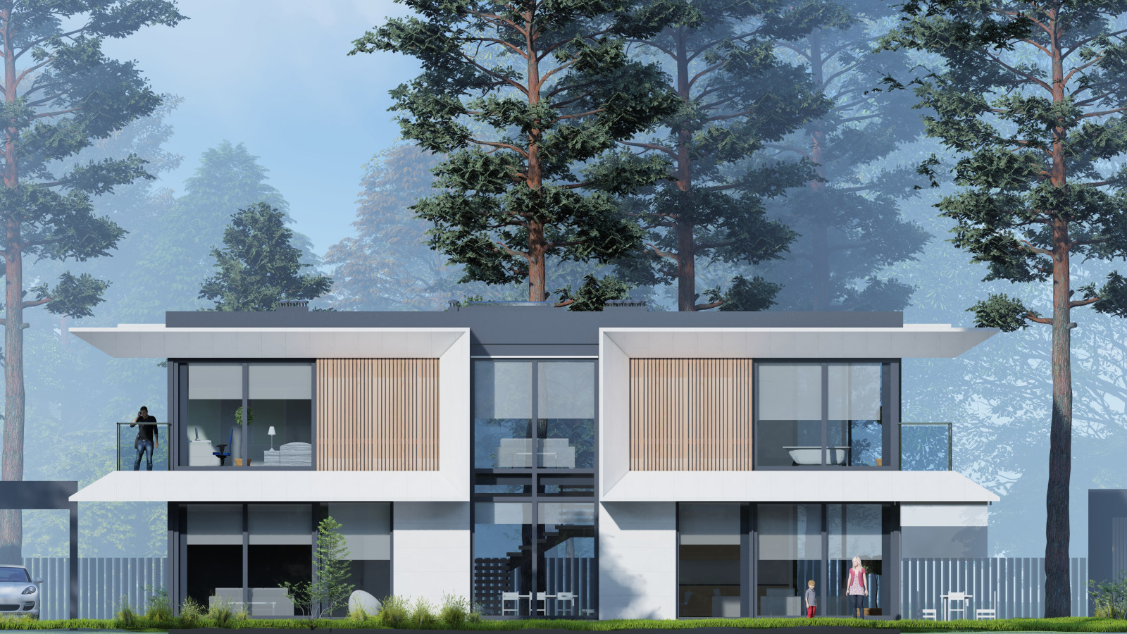 Hi-tech modern house 198+19+54