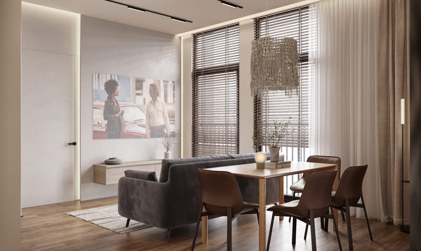 Проект двухкомнатной квартиры 72 м²