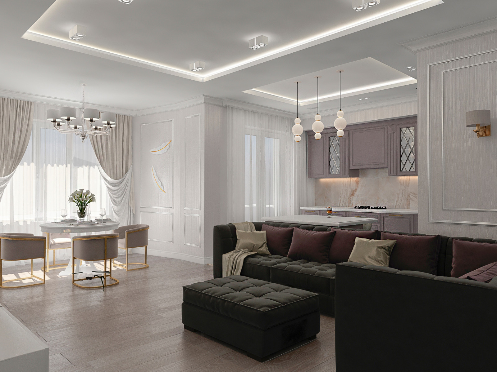 Проект трехкомнатной квартиры в г. Балаково, ул. Пр.Героев