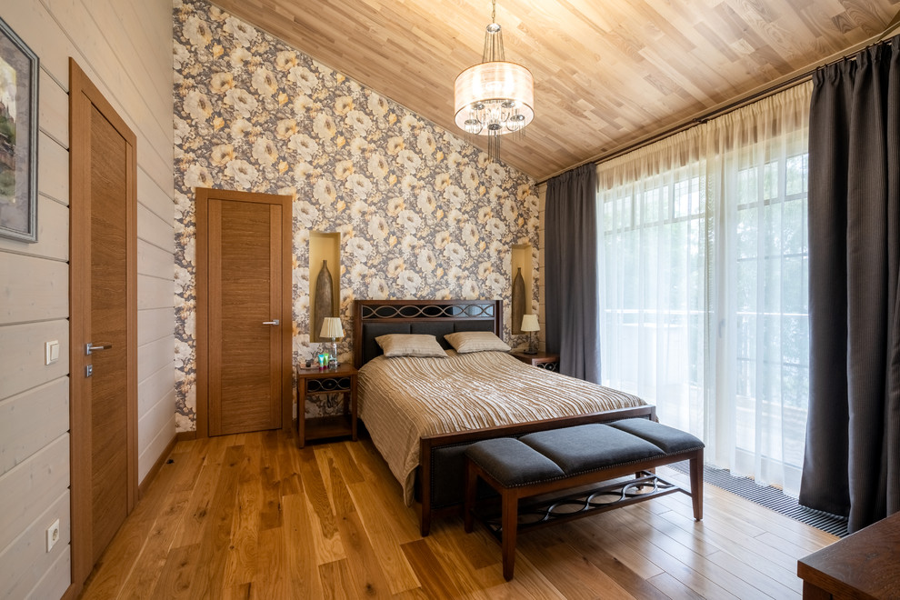 Деревянный дом с современном стиле