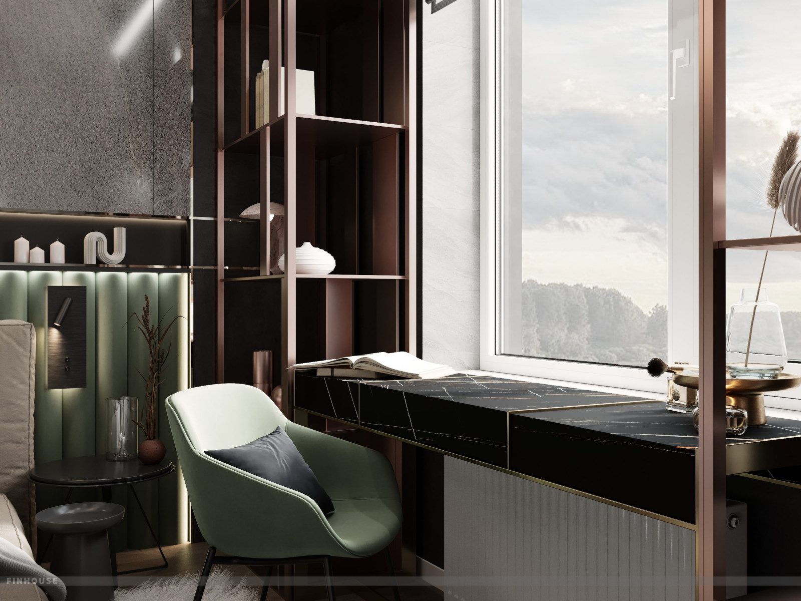 Проект двухкомнатной квартиры (57 м²) в Санкт-Петербурге