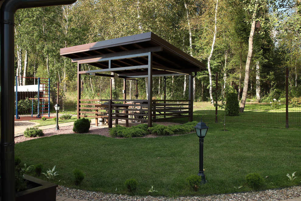 КП Никольское Лесное. Ландшафт, Беседка.