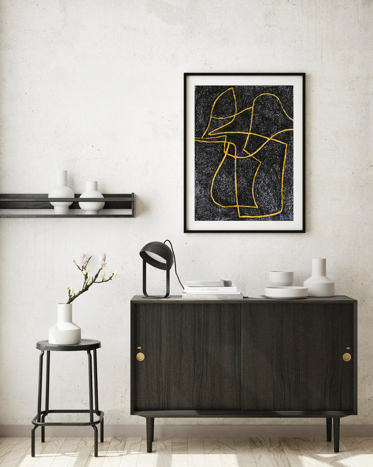 Картины для интерьера "Черное Золото"