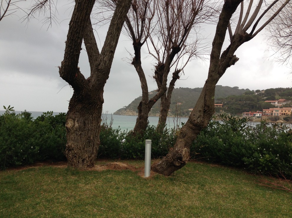 Ландшафтное освещение отеля