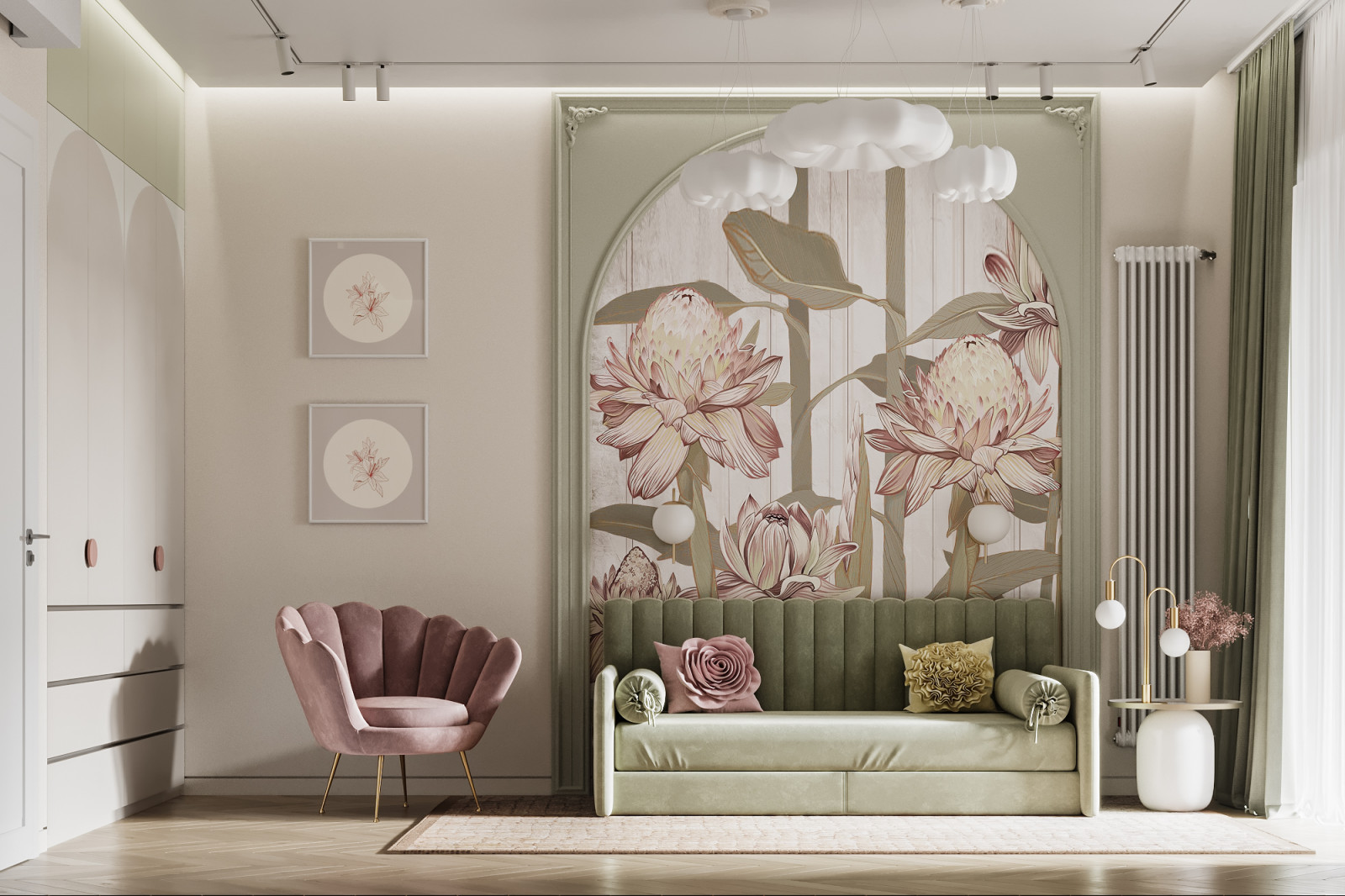 Дизайн интерьера квартиры в современном стиле на ул. Новаторов