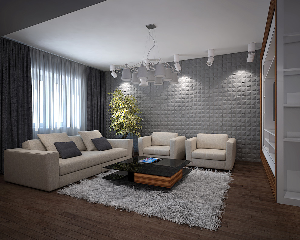 Обложка проекта: Дизайн-проект 3-х комнатной квартиры,103 м2. Стиль Современный