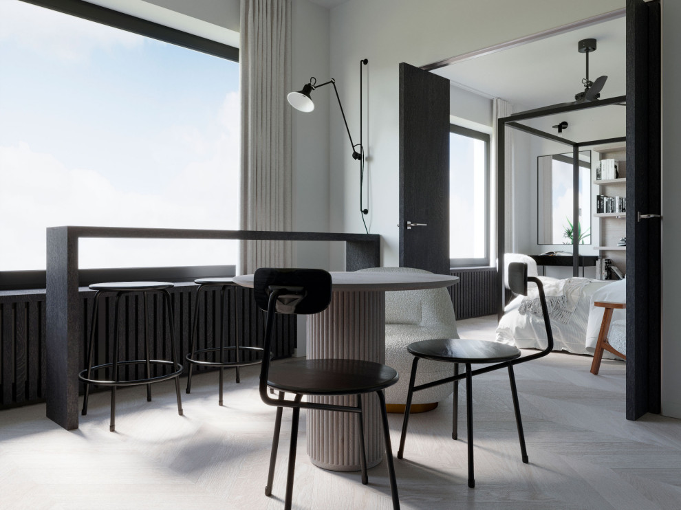 ЧЕРНО-БЕЛАЯ КВАРТИРА ДЛЯ ДЕВУШКИ