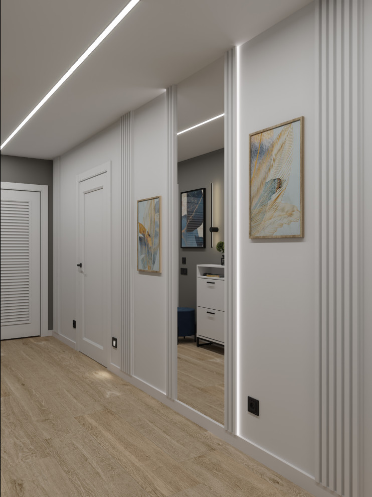 Визуализация дизайн-проекта квартиры 95 м кв, для пары с ребенком