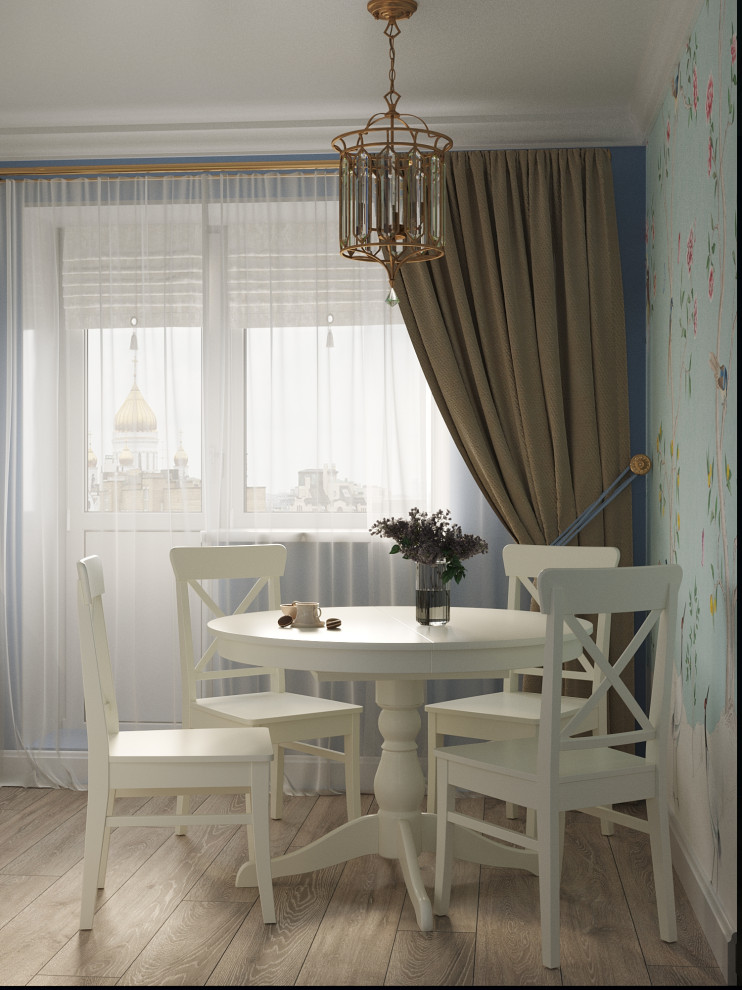 Кухня в голубом