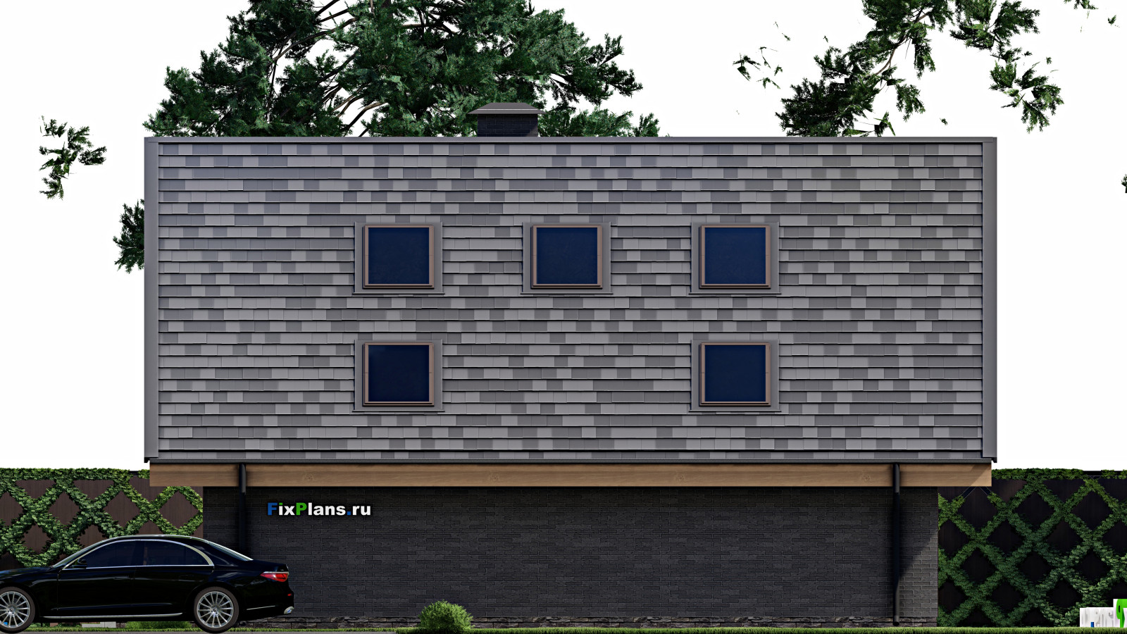 Проект одноэтажного дома 12х15м S116м2 F-11429