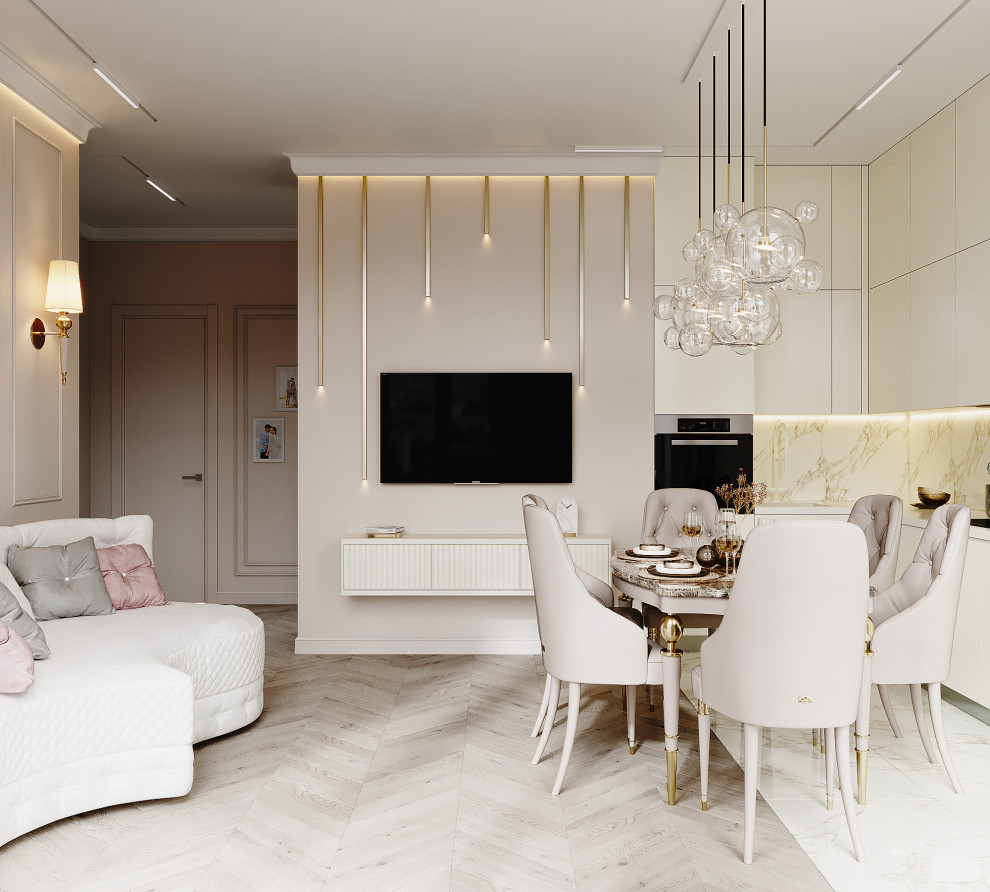 Кухня-гостинная современная классика