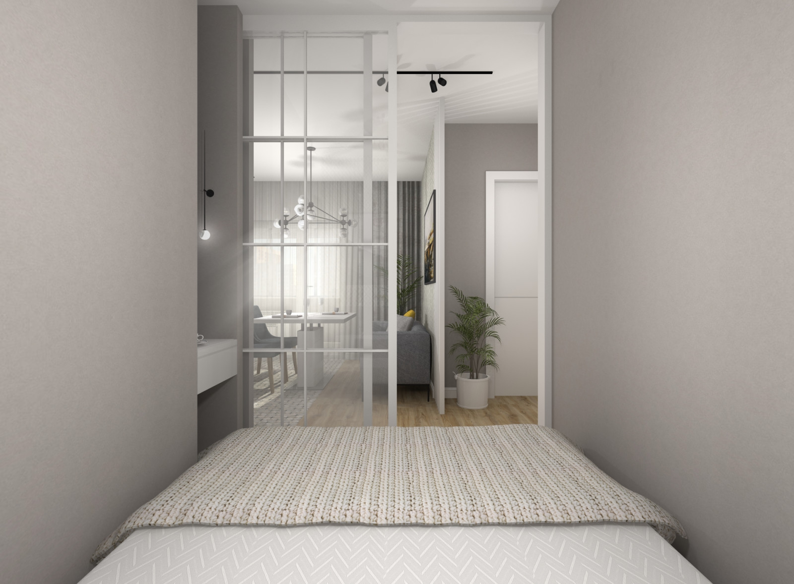 Однокомнатная квартира для троих