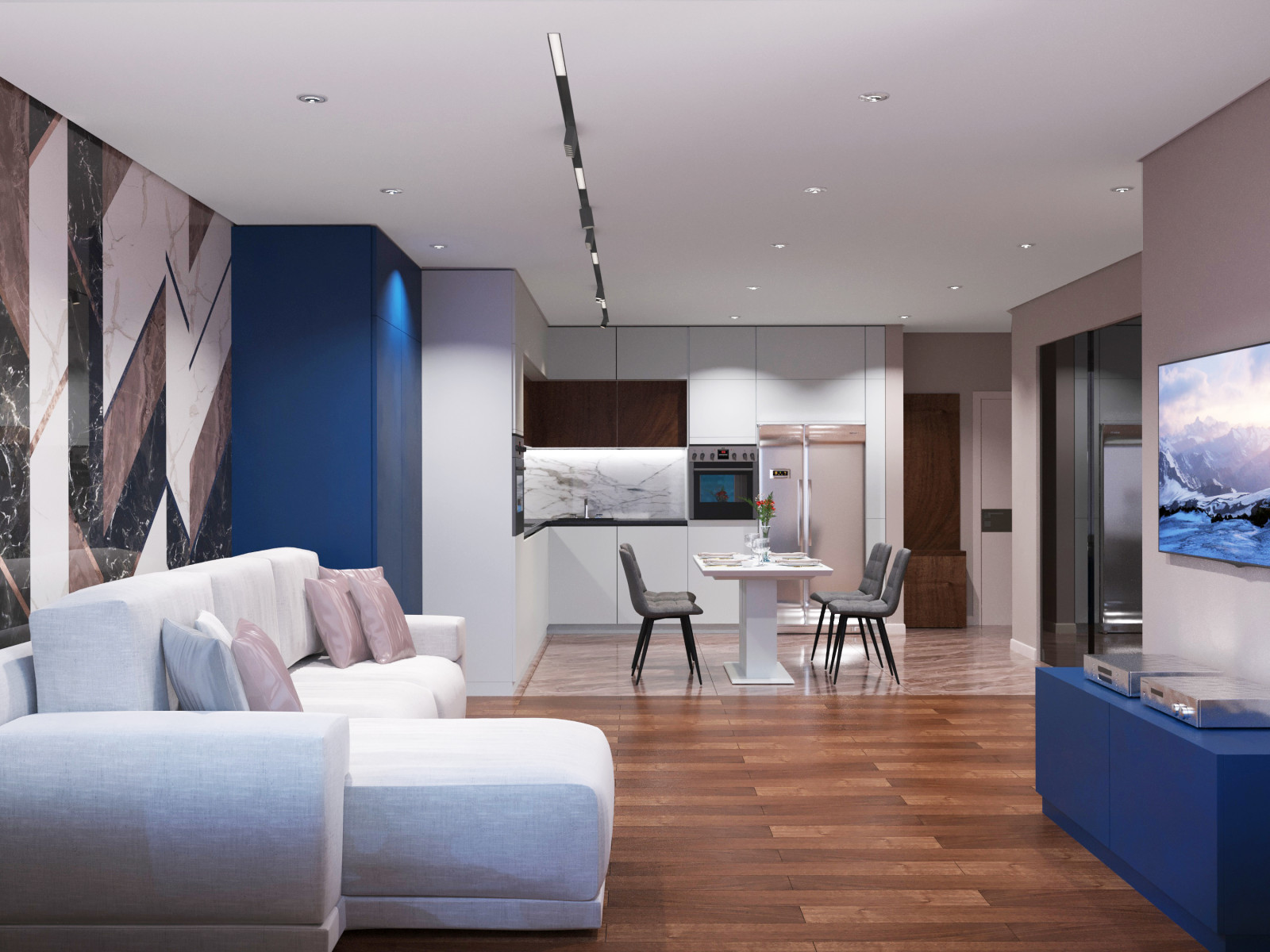 ЖК Дисквери, квартира в современном стиле