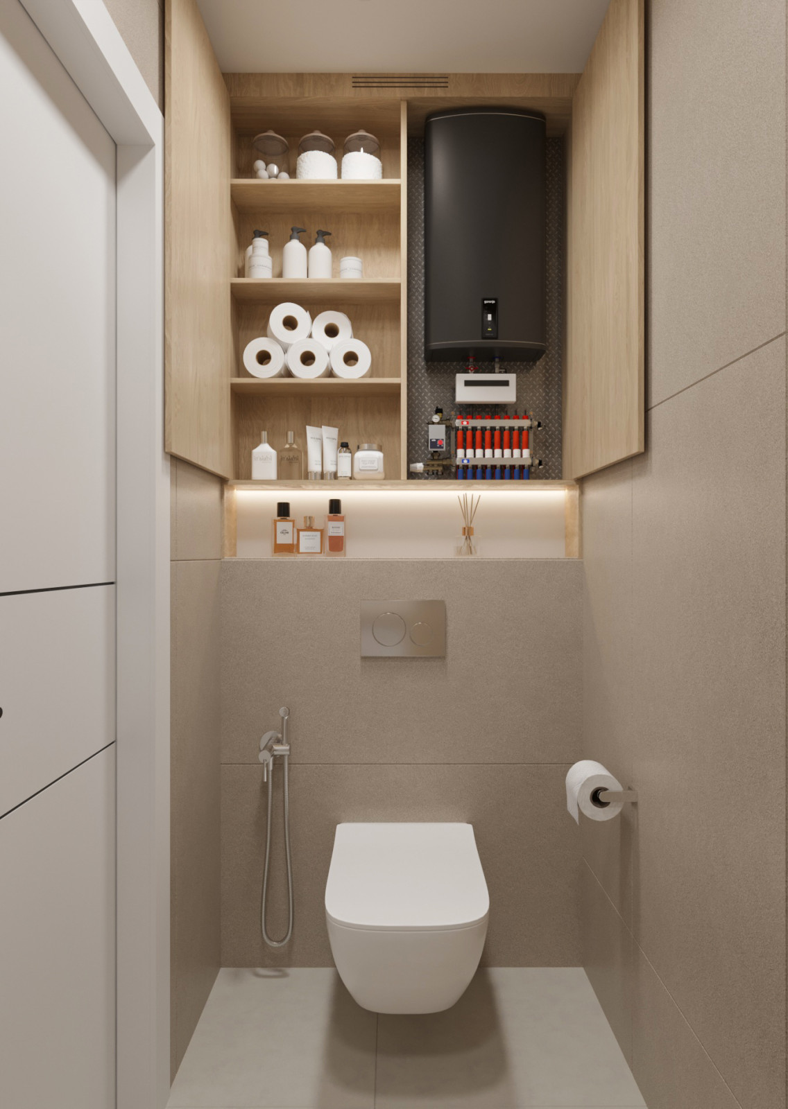 Design project of a one bedroom apartment