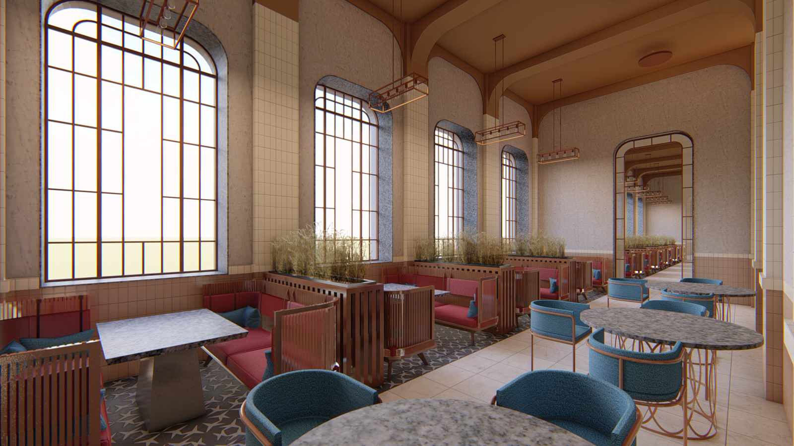 Обложка проекта: Проект ресторана в стиле Ar Deco