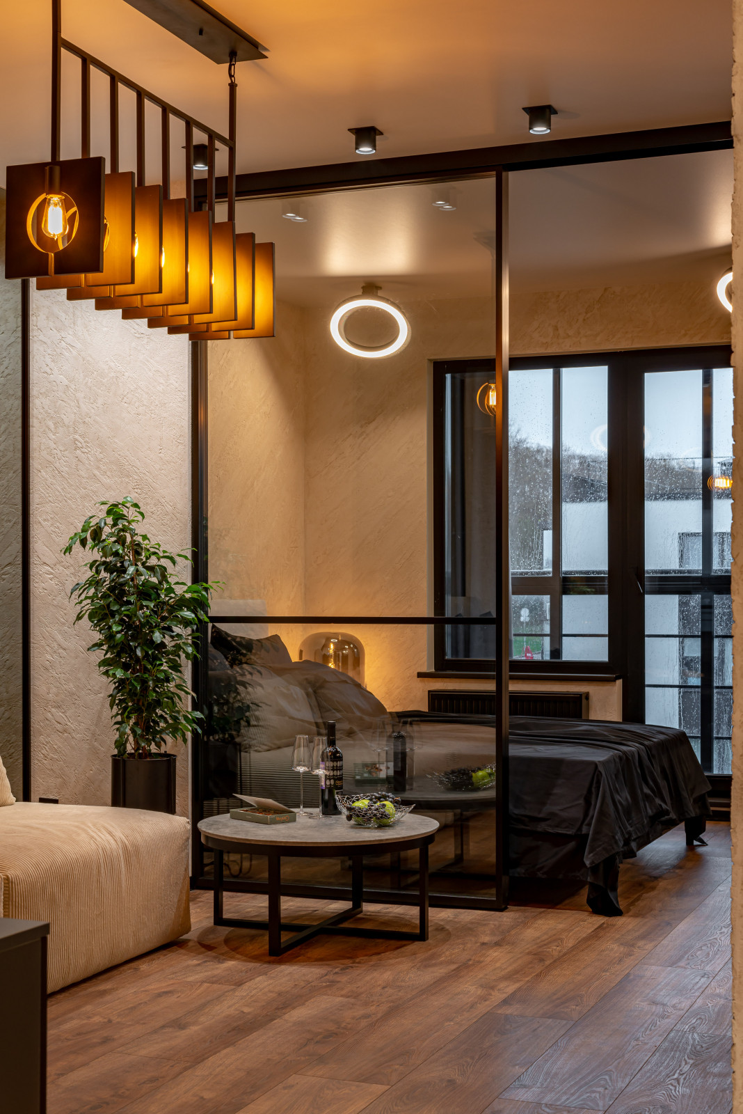 Обложка проекта: ЖК САМПО. 1-комнатная квартира в брутальном стиле, "от бетона" до заселения