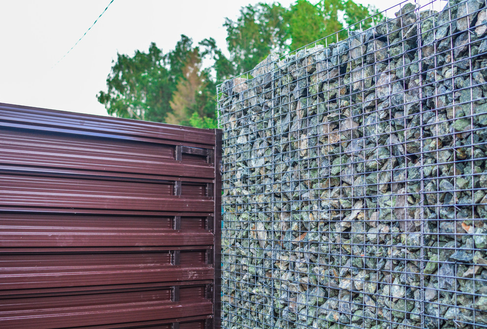 Забор из габиона