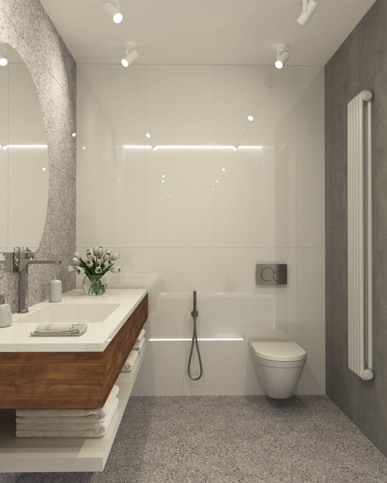 Квартира в оттенках серого и зеленого