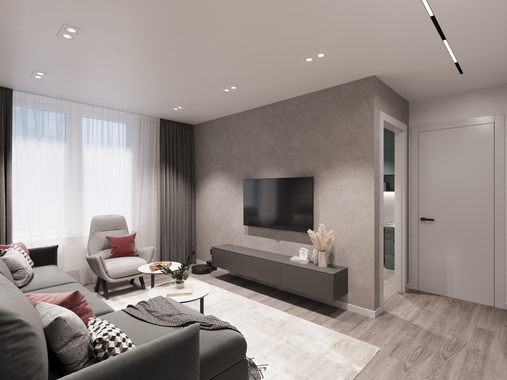 Дизайн-проект 2-х комнатной квартиры в сдержанном стиле