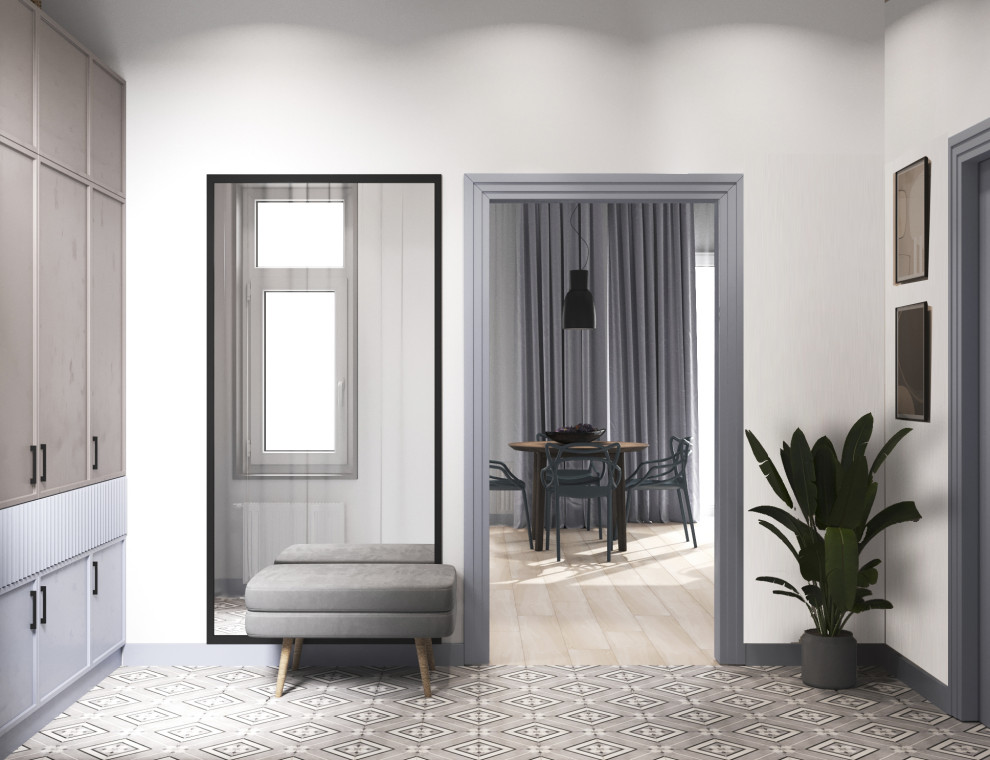 Обложка проекта: Таунхаус Совушки Кухня-гостиная, прихожая