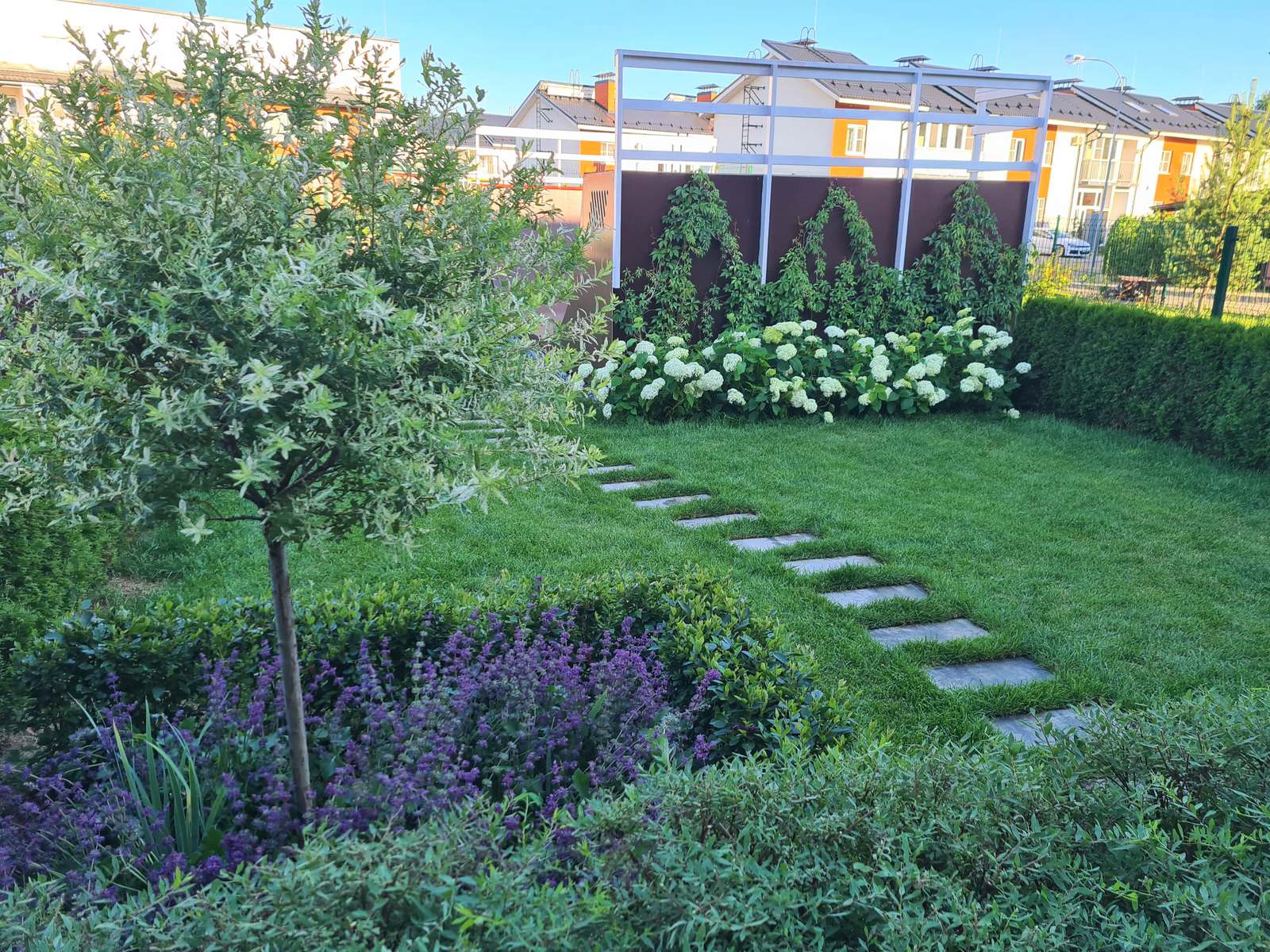 Сад с рампой для скейтборда