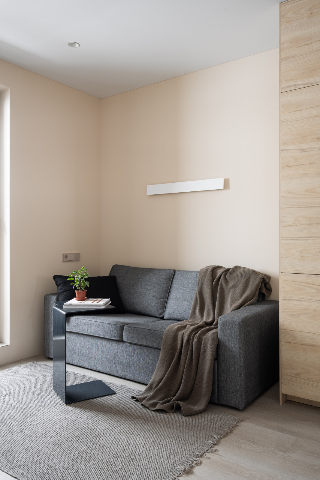 Houzz тур: 24 кв.м — студия с розовой прихожей и видом на Неву