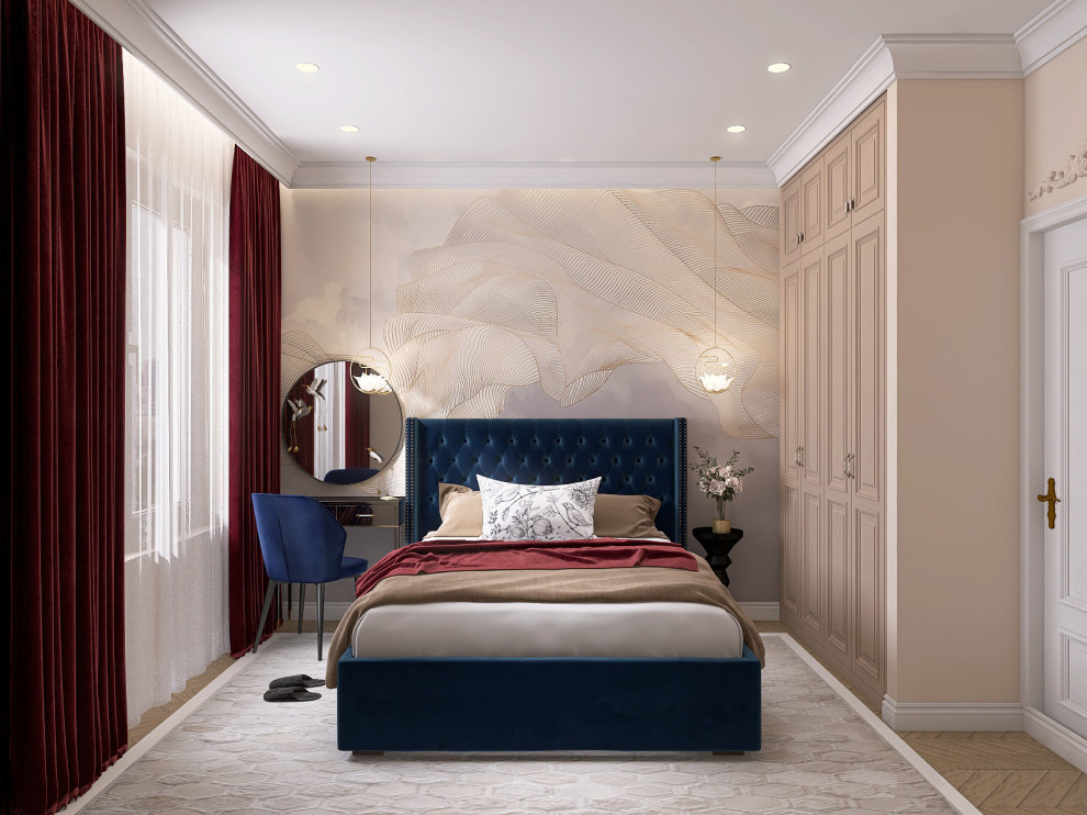 Спальня с атмосферой цветущего райского сада