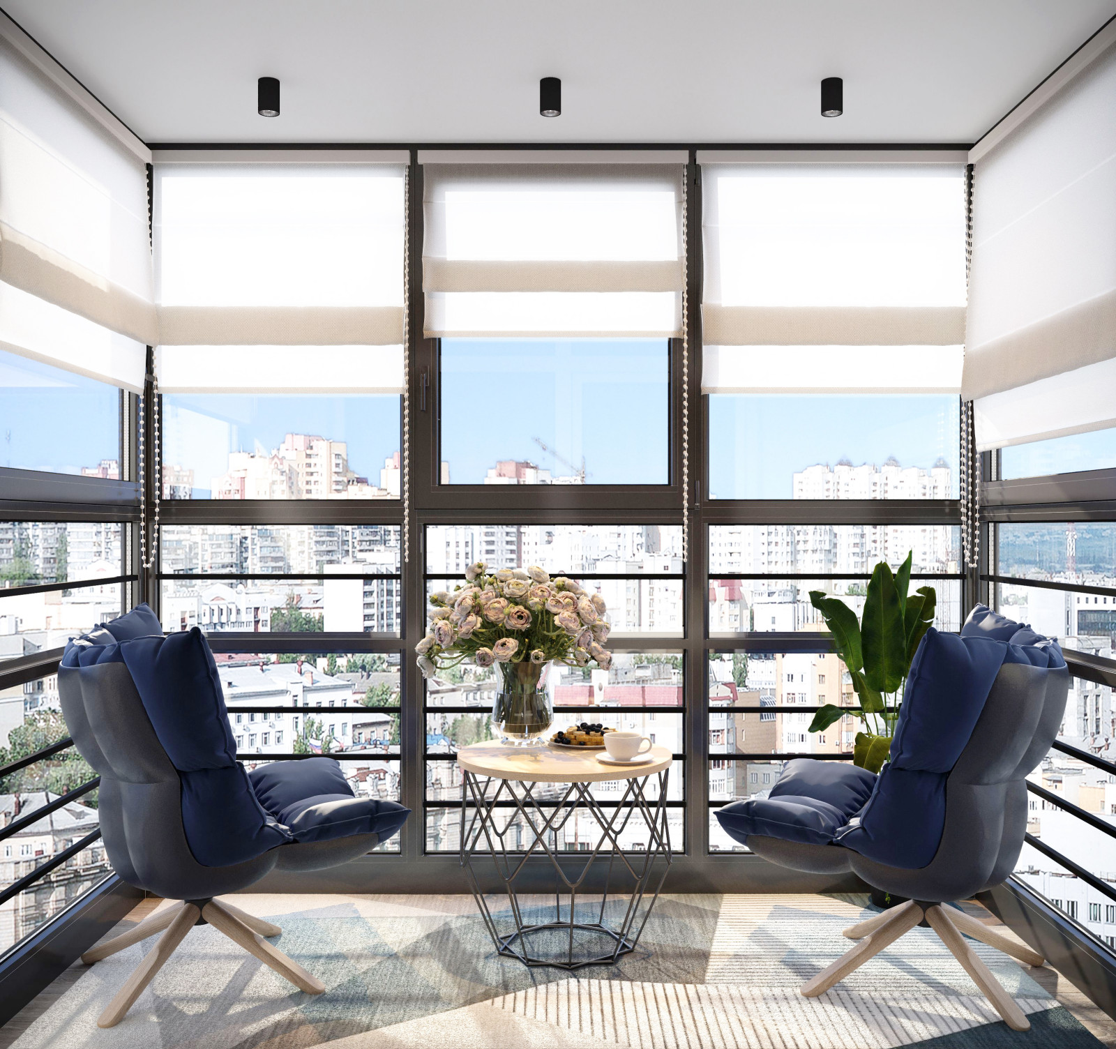 интерьер лоджии