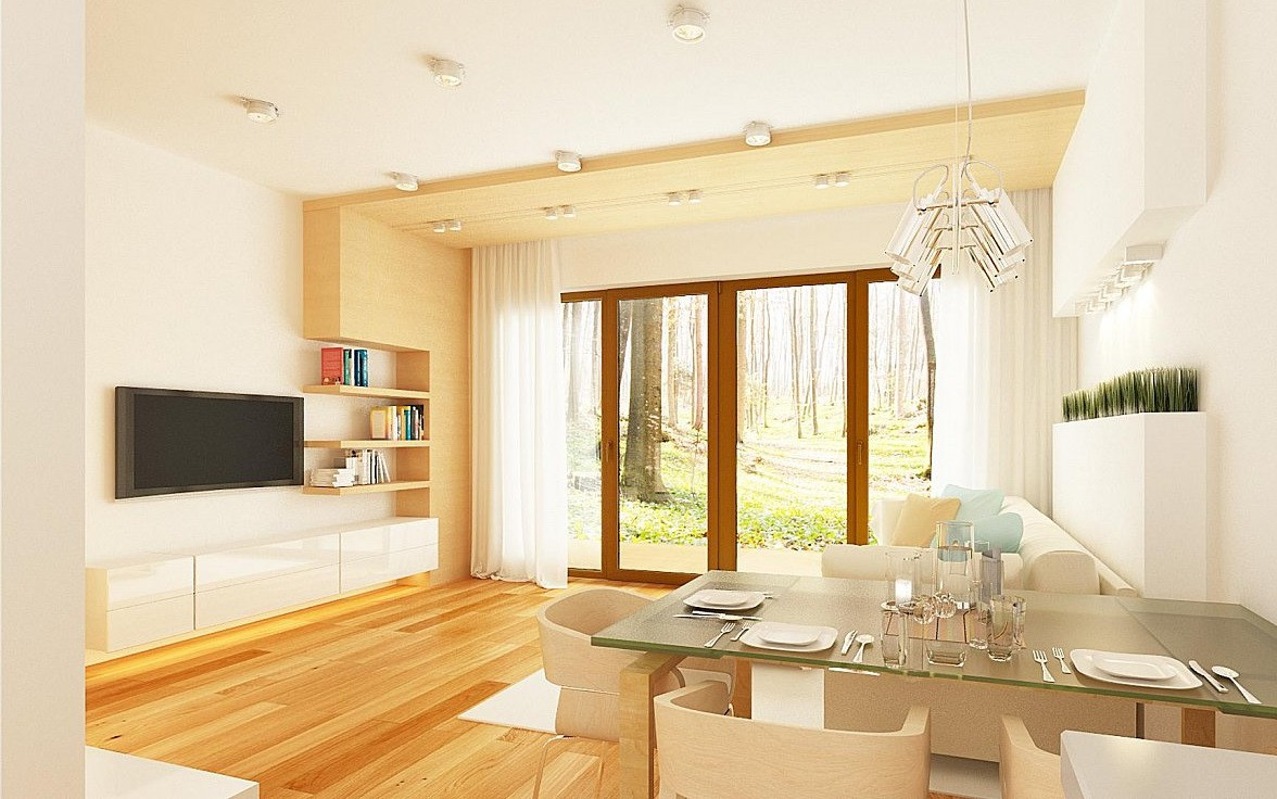 Обложка проекта: Простой одноэтажный дом небольшой площади по проекту Z262