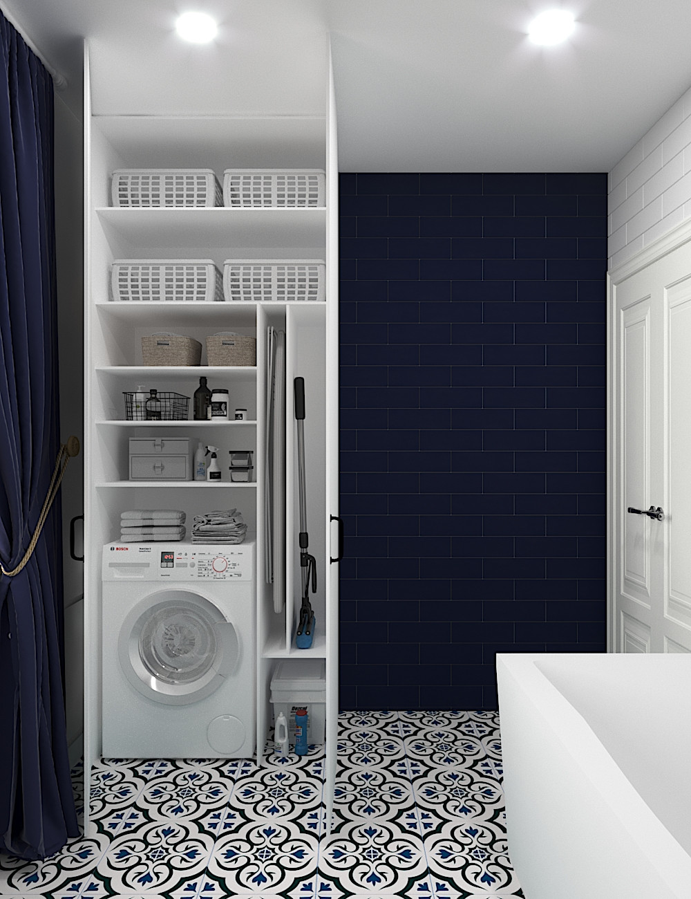 Обложка проекта: Ванная комната с окном