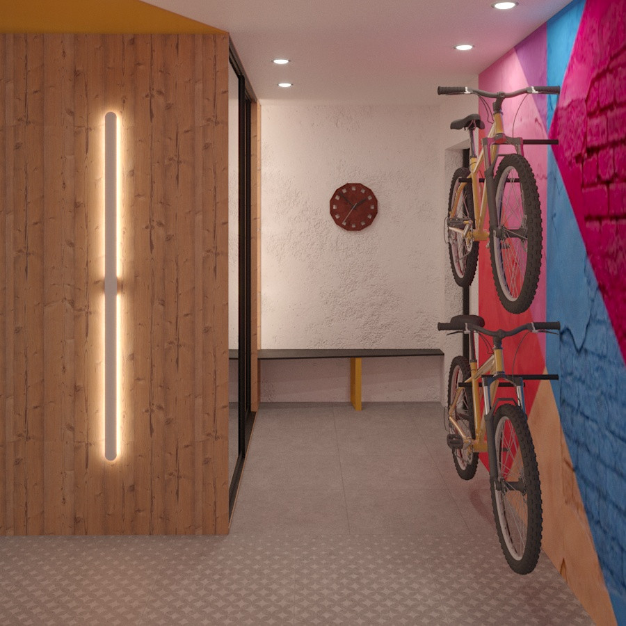 Яркая студия для девушки