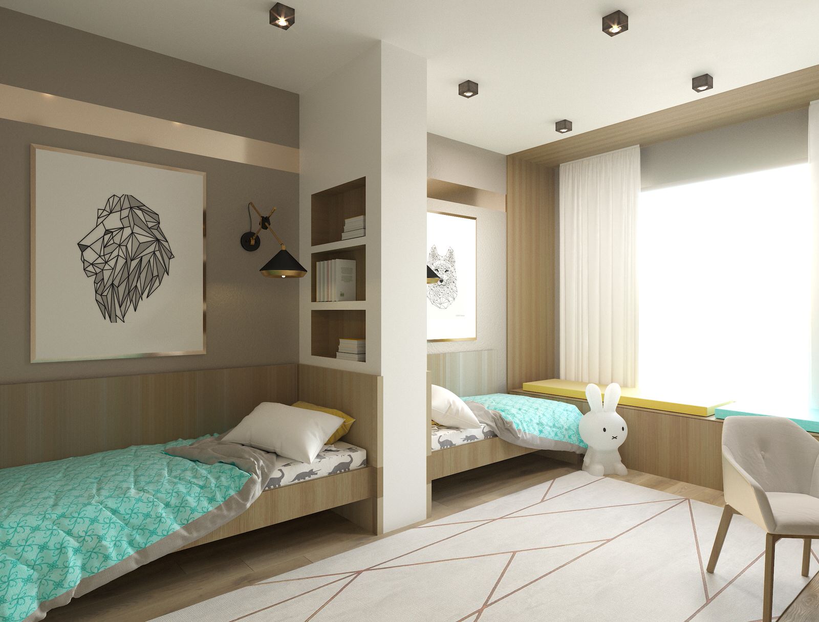 Двухкомнатная квартира в современном стиле с преобладанием древесных акцентов