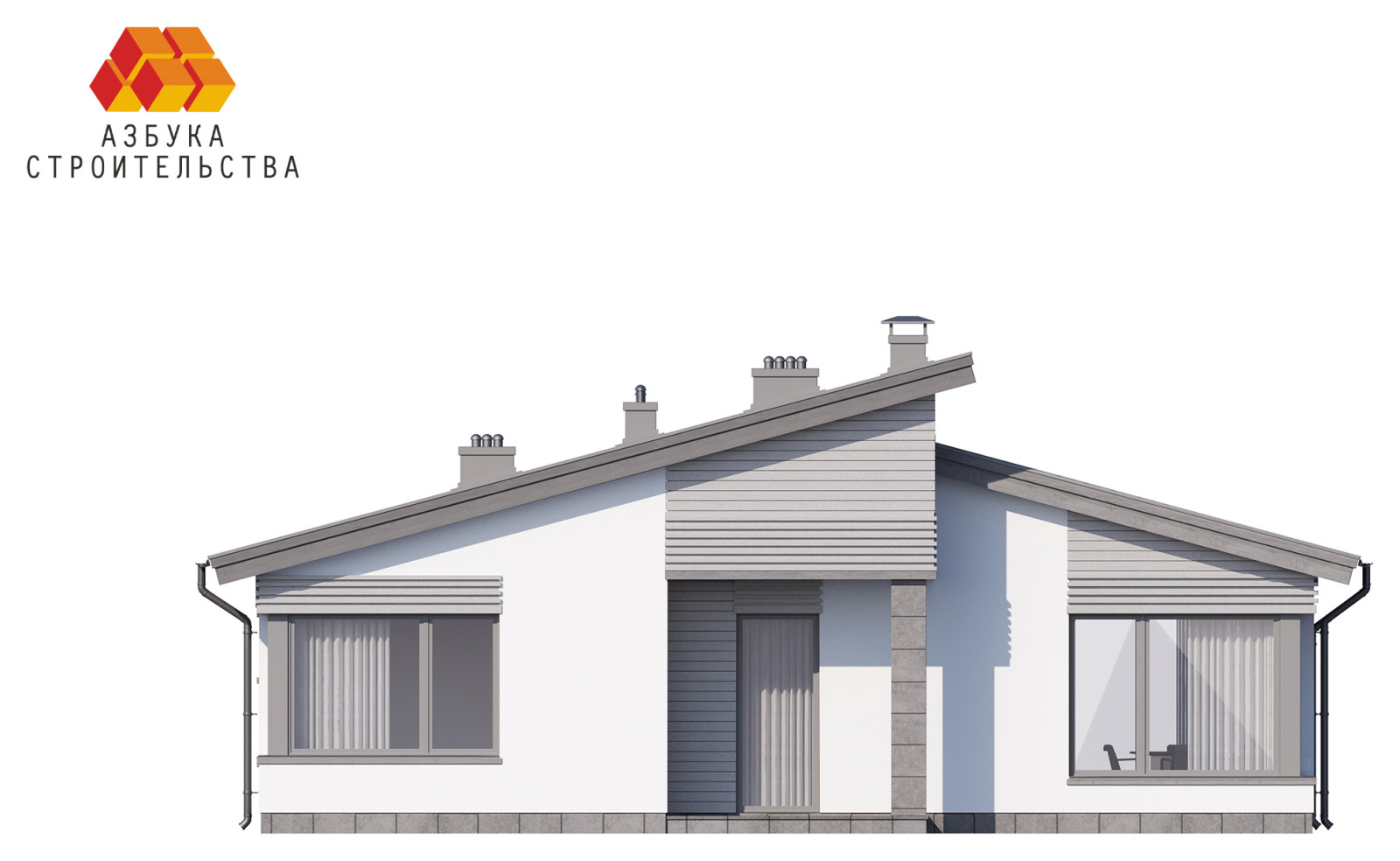 Одноэтажный проект дома АБ-134