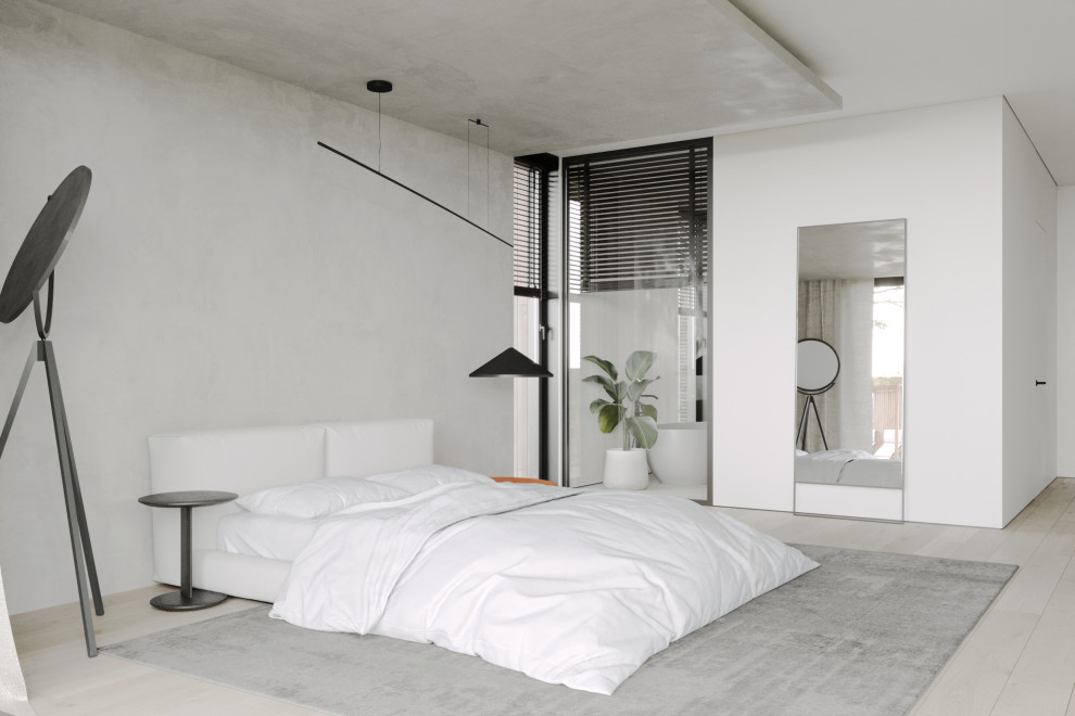 Спальня из проекта загородного дома The CUBE