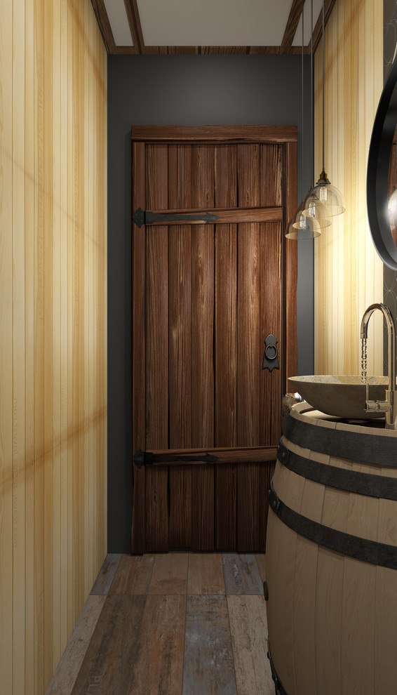 Интерьеры двухэтажной бани. Туалет(вариант 2)