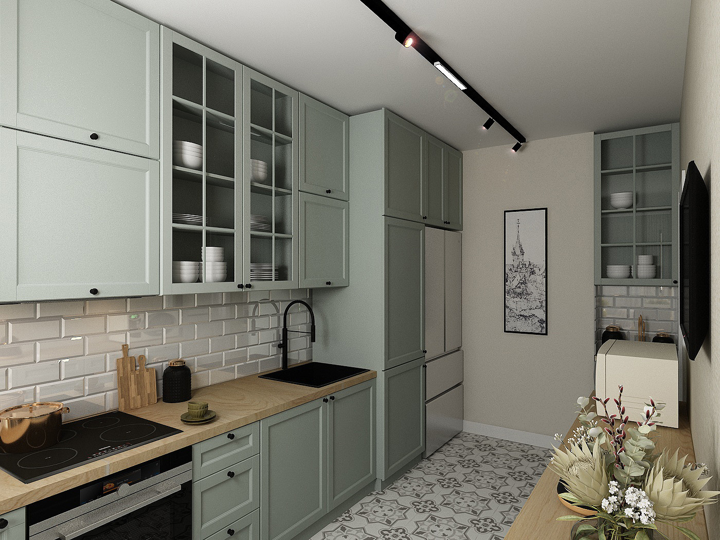 Обложка проекта: Небольшая кухня