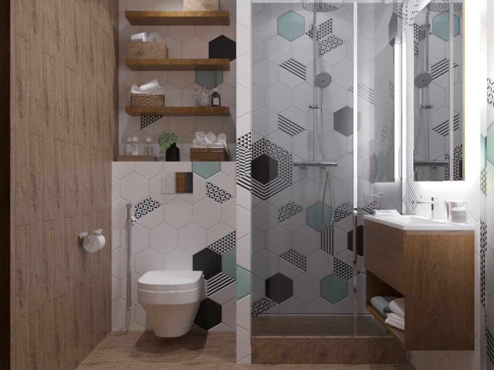 Дизайн-проект. 3-хкомнатная квартира в ЖК "Левобережный". Тула. 2017 г.