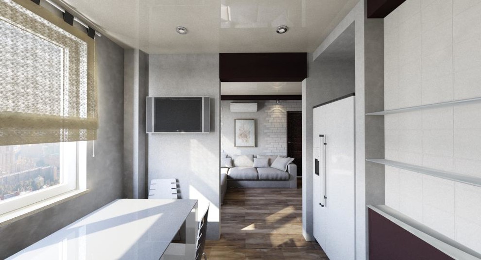 Двухкомнатная квартира в современном стиле - 64 м.кв.